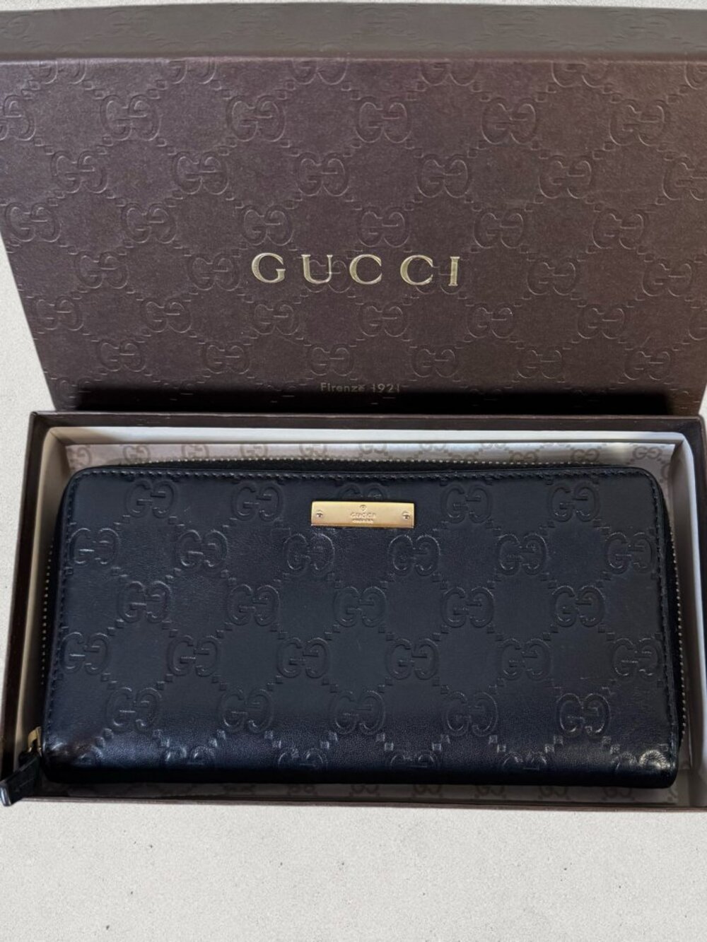 GUCCI Guccissima Leather Zip-Around Wallet. P0087 - Picture 4 of 15